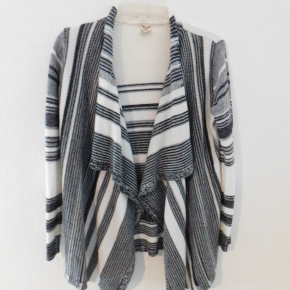 Faded Glory Women's Size Small  Open Front Cardigan Sweater Striped - Picture 1 of 7